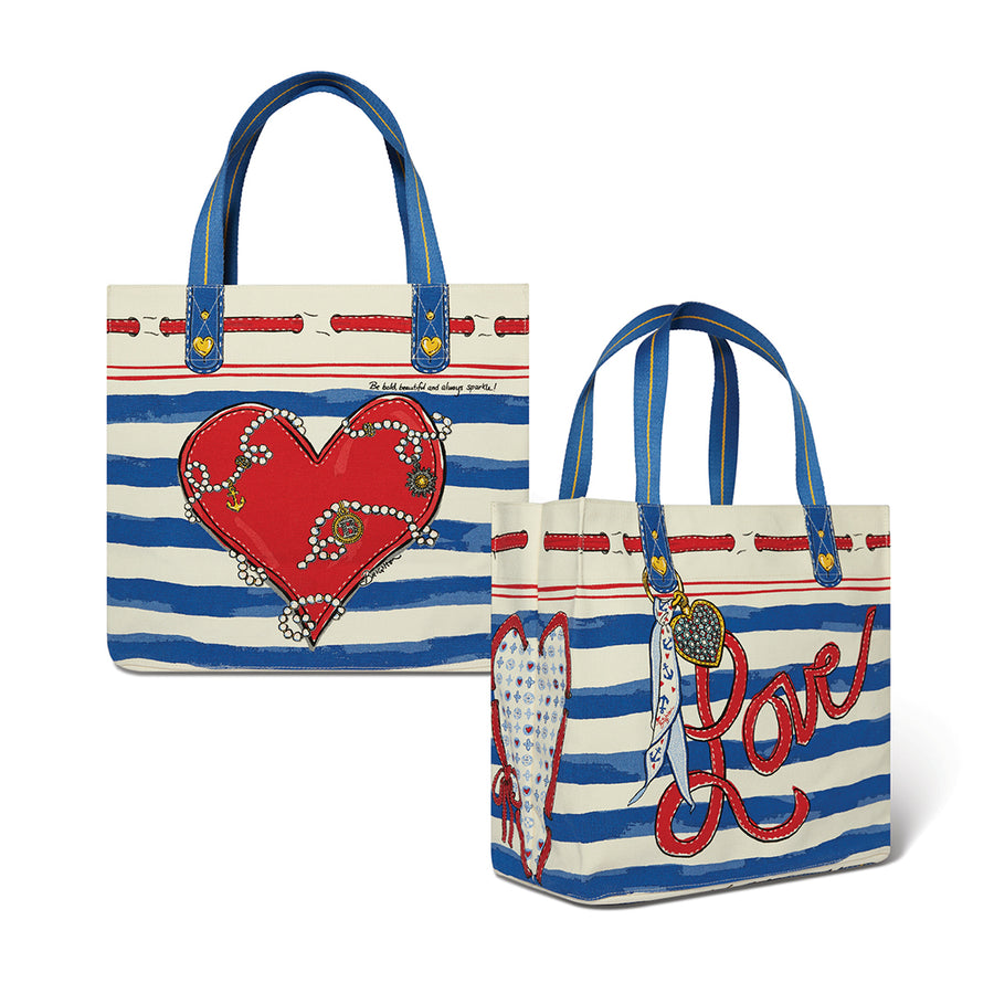 Brighton Striped Love Tote
