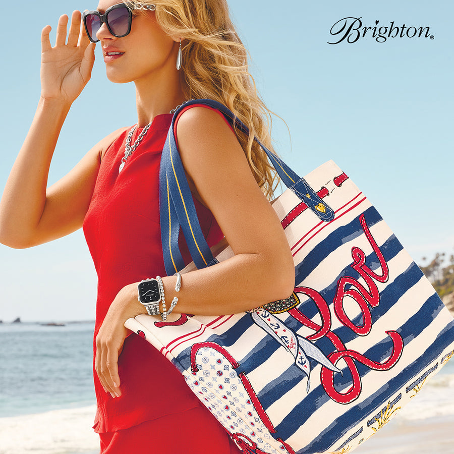 Brighton Striped Love Tote