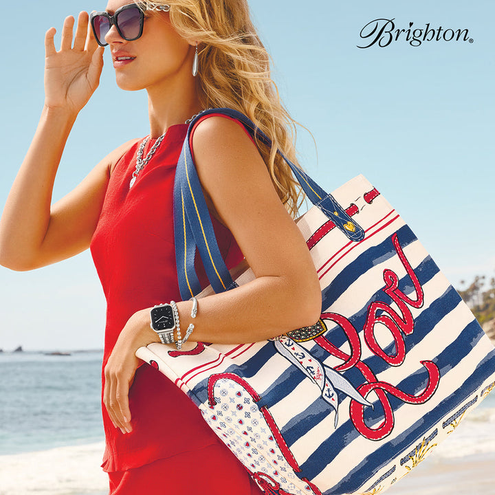 Brighton Striped Love Tote