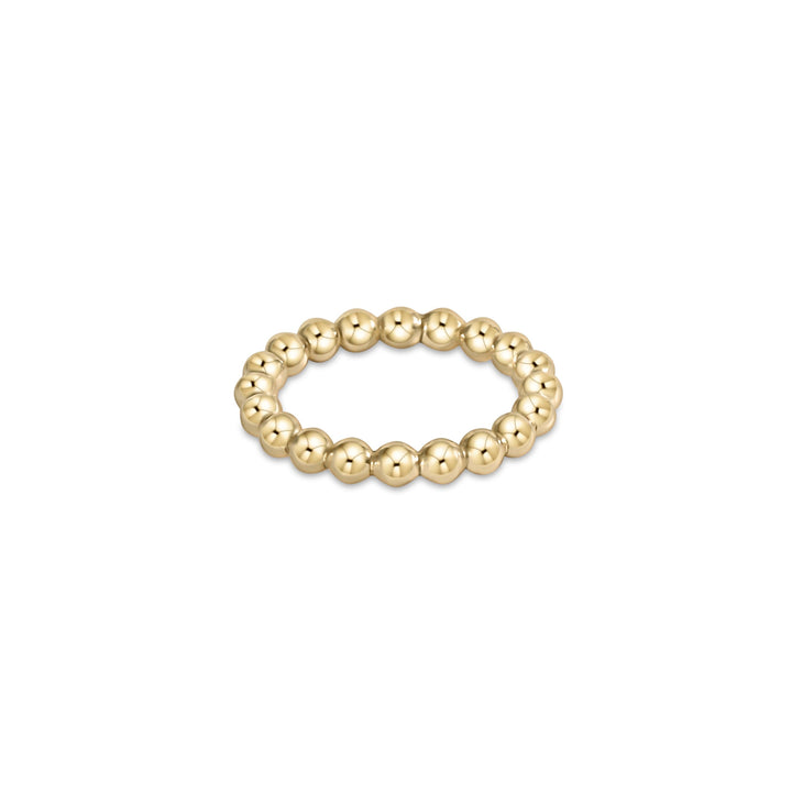 enewton Classic Gold 3mm Bead Ring - Size 7