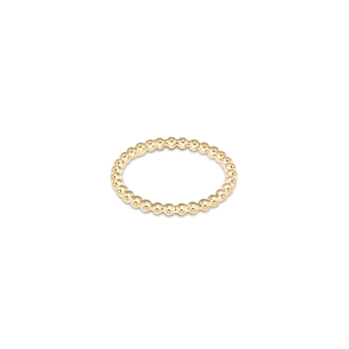enewton Classic Gold 2mm Bead Ring - Size 6