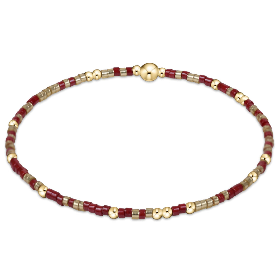 enewton Gameday Hope Unwritten Bracelet - Gold Luster-Wine