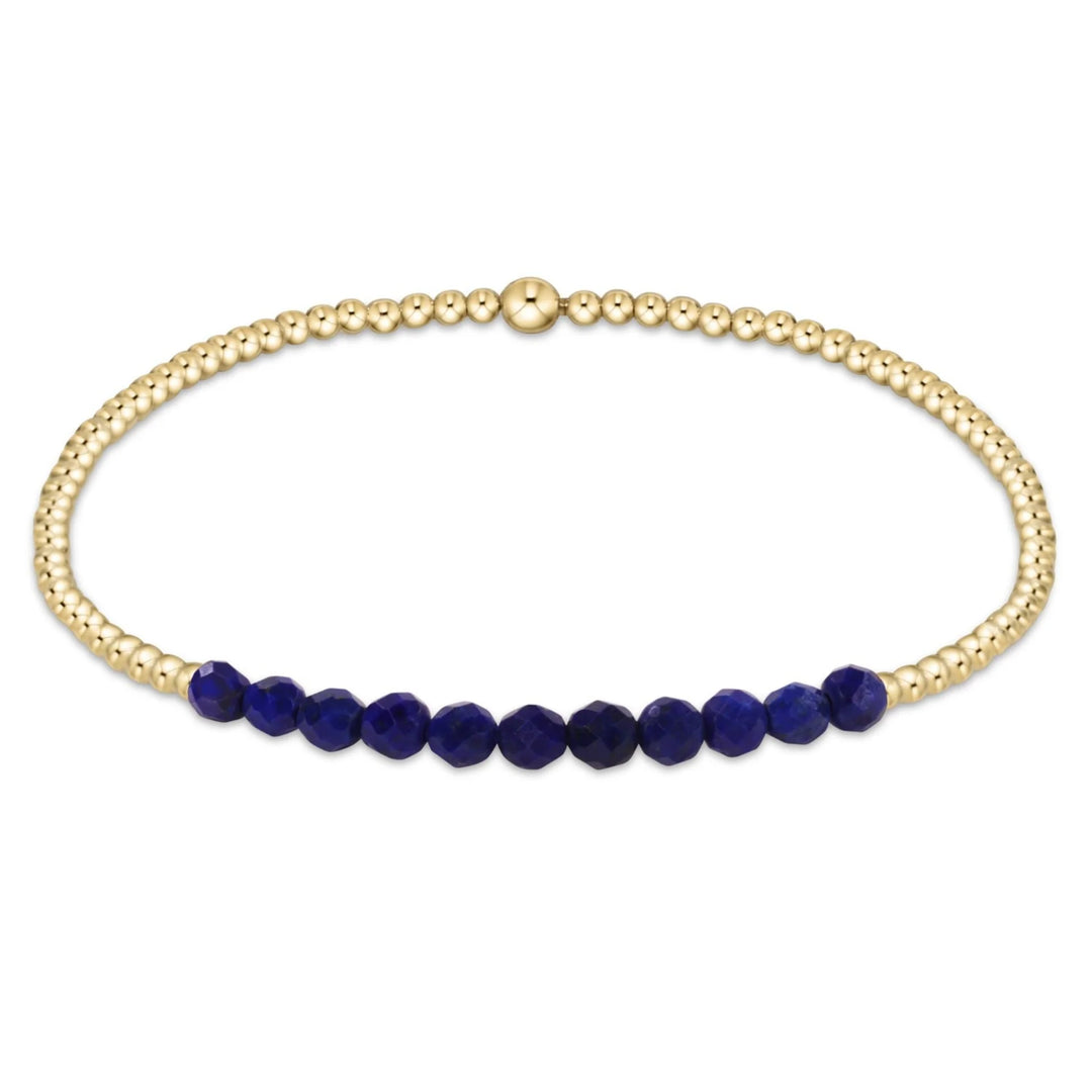 enewton Gold Bliss 2mm Bead Bracelet - Lapis