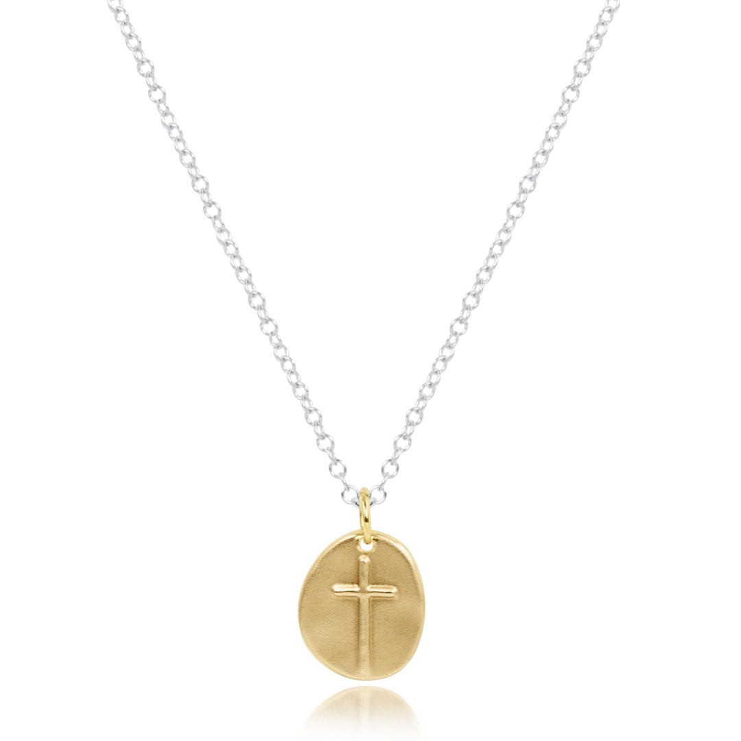 enewton 16" Necklace Mixed Metal - Inspire Small Gold Disc
