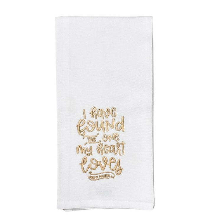 Hanging By A Thread Wheat Towel - I Have Found
