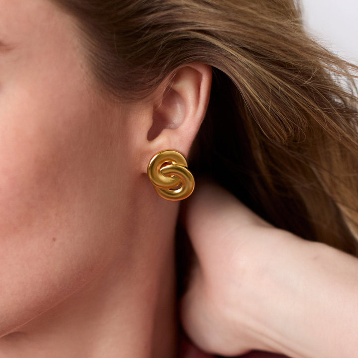 Julie Vos Rainbow Infinity Earrings - Gold/OS