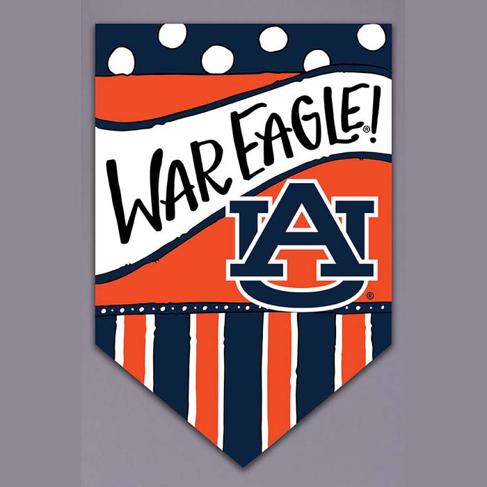 Magnolia Lane Flag - Auburn Dots and Stripes