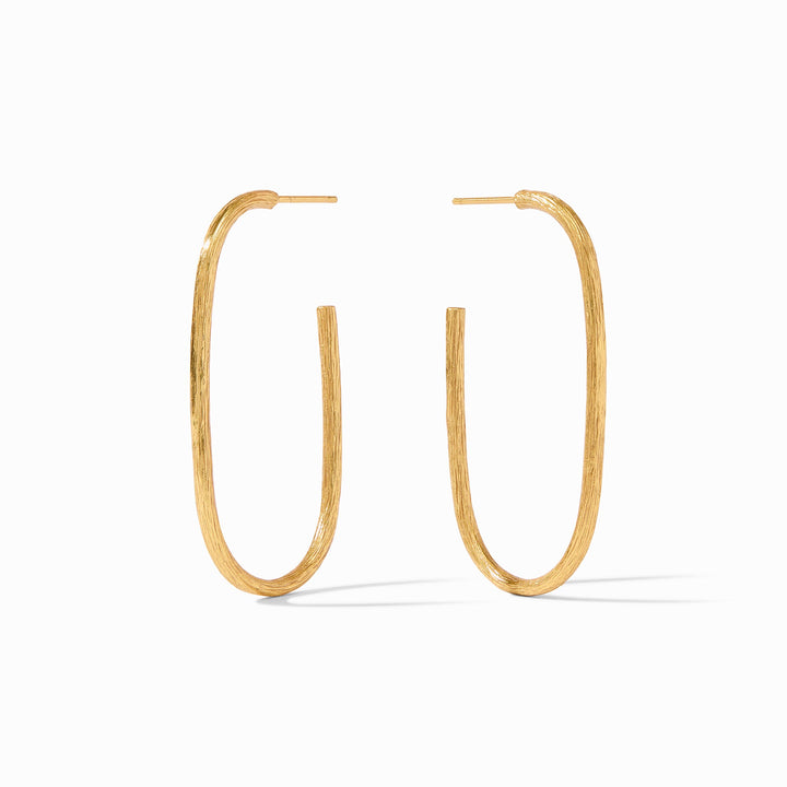 Julie Vos Ivy Hoop Earrings - Gold/Large