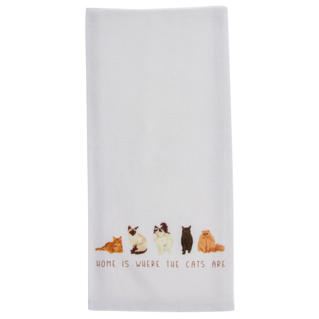 Karma Cotton Tea Towel - Cat
