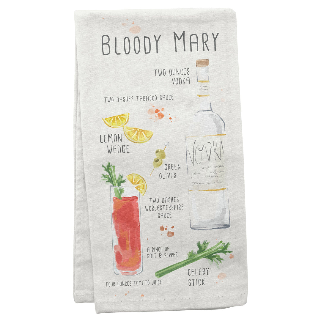 Karma Speakeasy Linen Tea Towel - Bloody Mary