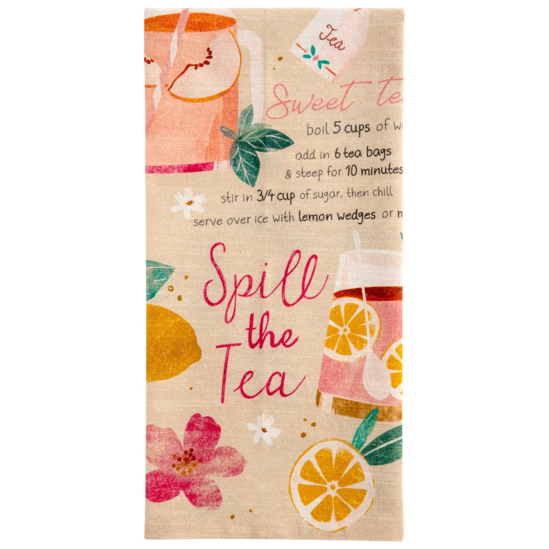 Karma Tasty Tips Tea Towel - Sweet Tea