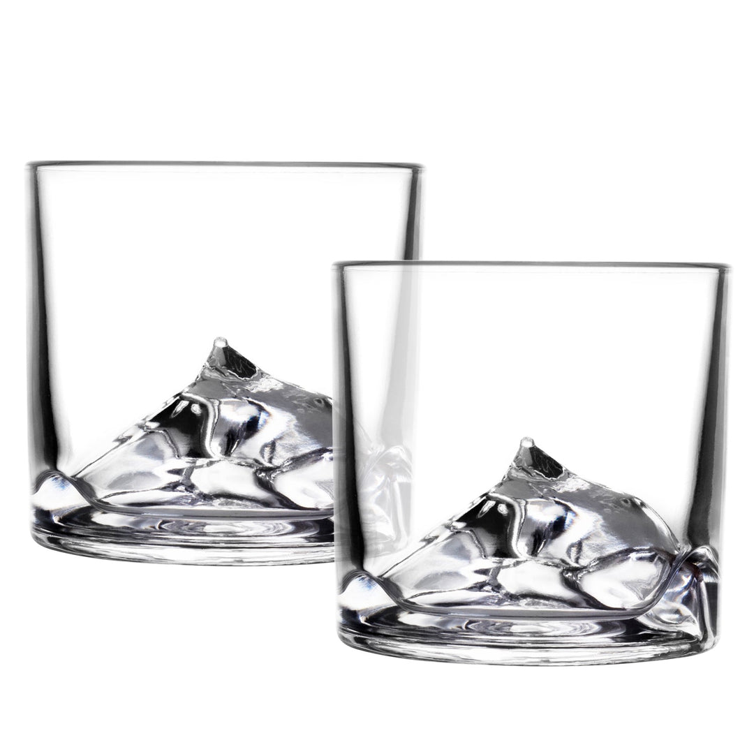 Everest Crystal Whiskey Glasses Set of 2