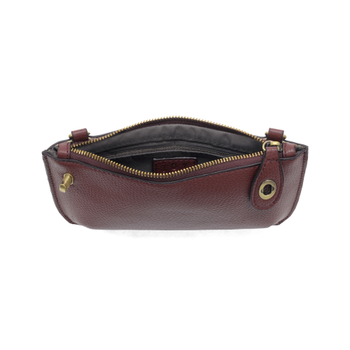 Joy Susan Mini Crossbody Wristlet Clutch - Deep Crimson