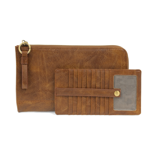 Joy Susan Karina Convertible Wristlet & Wallet - Pecan