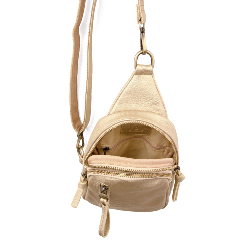 Joy Susan Skyler Sling Bag - Metallic Gold