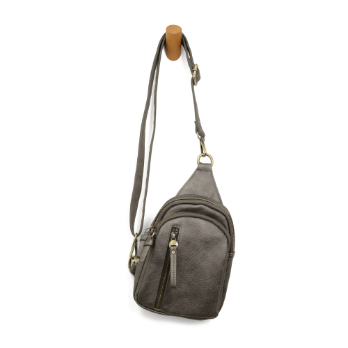 Joy Susan Skyler Sling Bag - Metallic Dark Chrome