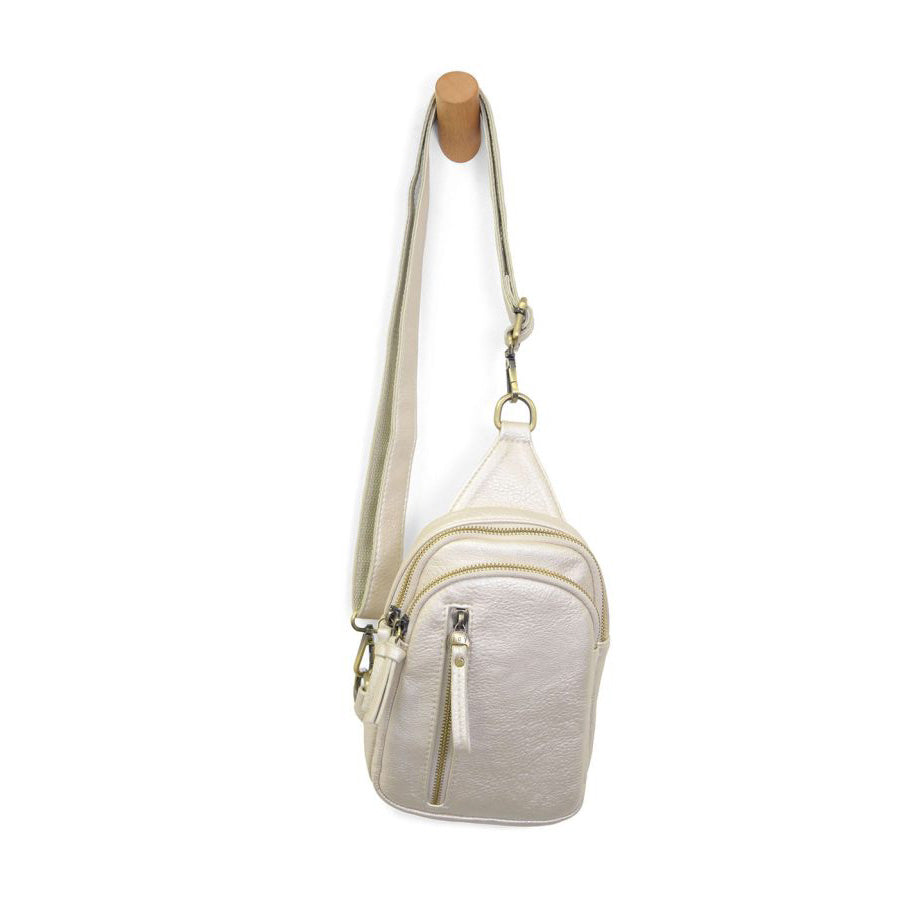 Joy Susan Skyler Sling Bag - Metallic Pearl