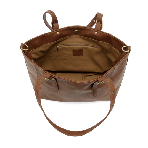 Joy Susan Shelby Studded Tote Bag - Saddle