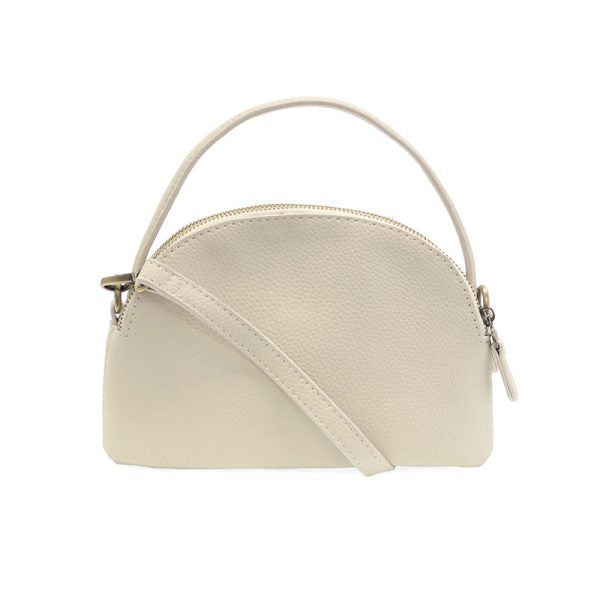 Joy Susan Larissa Double Zip Dome Crossbody - Dove
