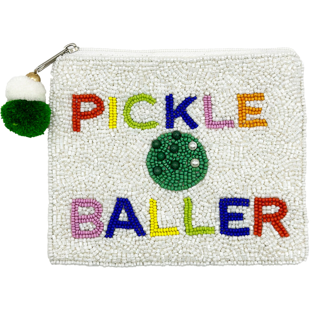 La Chic Beaded Pouch - Pickle Baller