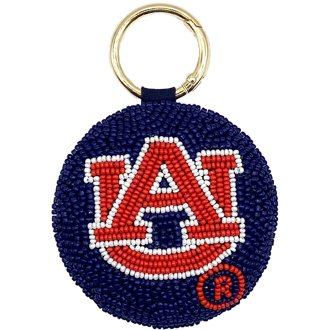 La Chic Beaded Keychain - Auburn University