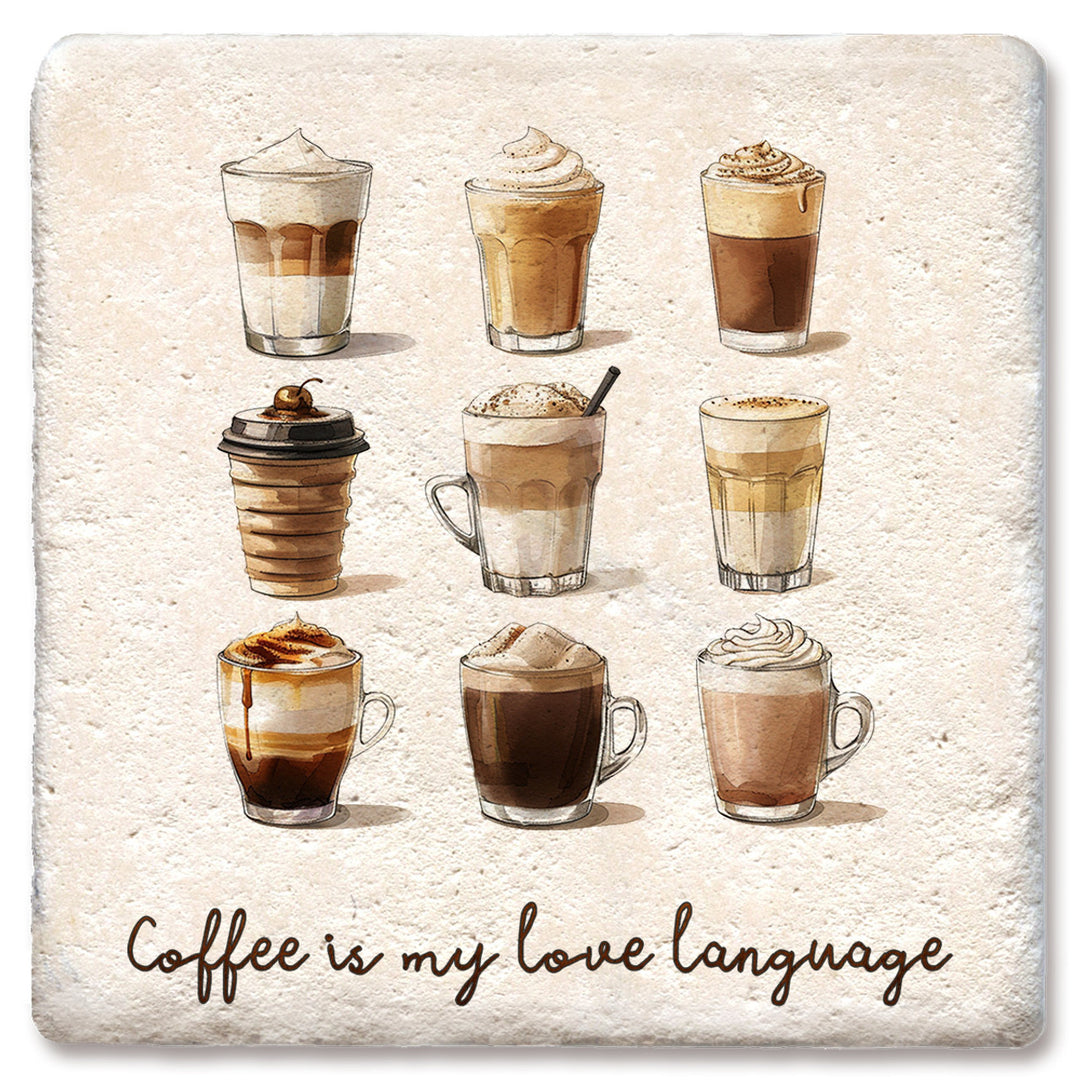 Tipsy Coasters Coffee Nine Ways Coaster