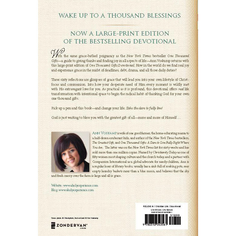 One Thousand Gifts Devotional Reflections on Finding Everyday Graces