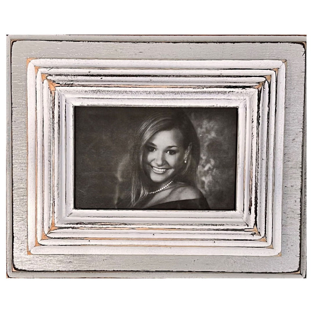 EJR Frame - Little Lo Gray & White 4 x 6