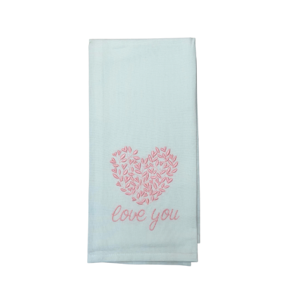 Hanging By A Thread Towel - Heart w/Love You