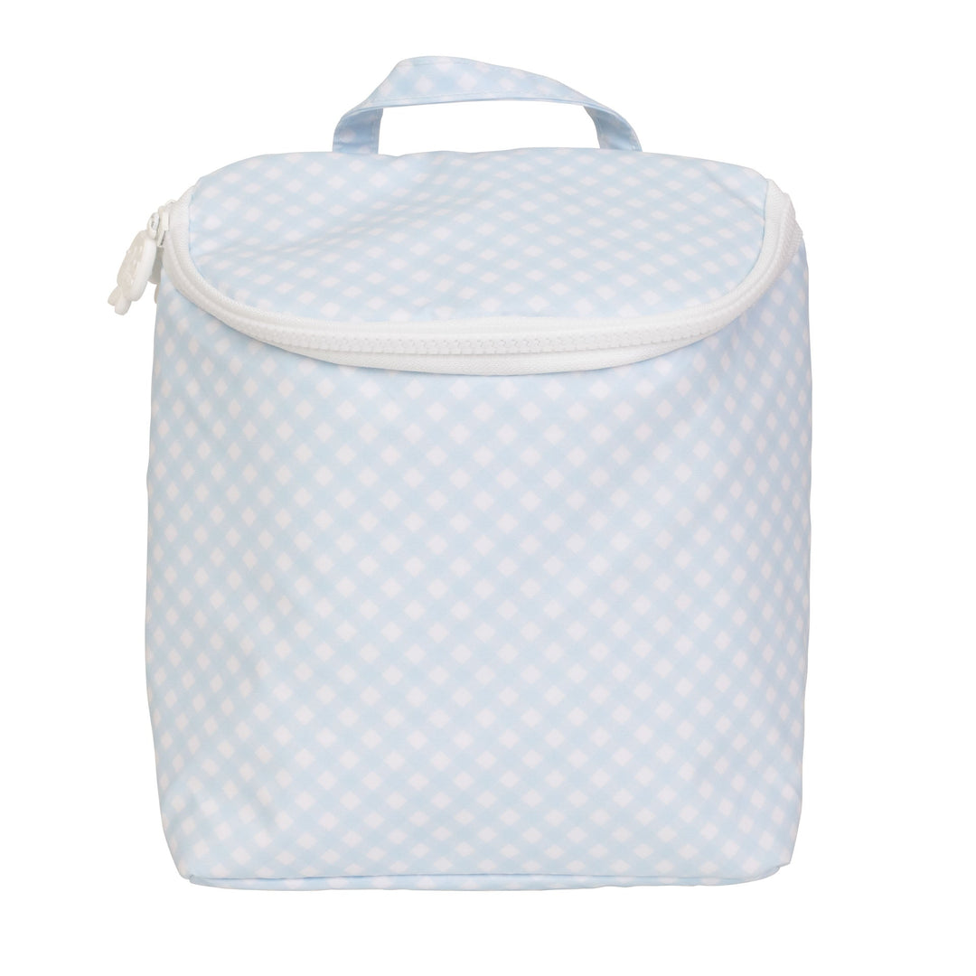 Apple of My Isla Bottle Bag - Blue Gingham