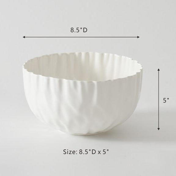 Pampa Bay Mascali Bianca Medium Bowl - White