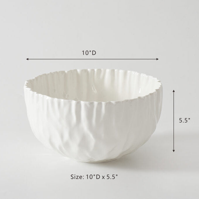 Pampa Bay Mascali Bianca Large Bowl - White