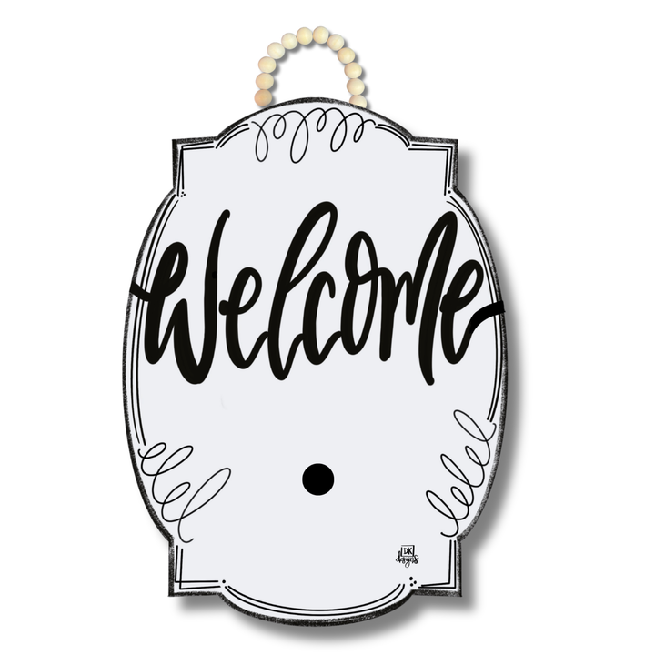 DK Stripe Bloom "Welcome" Hanger + Mini