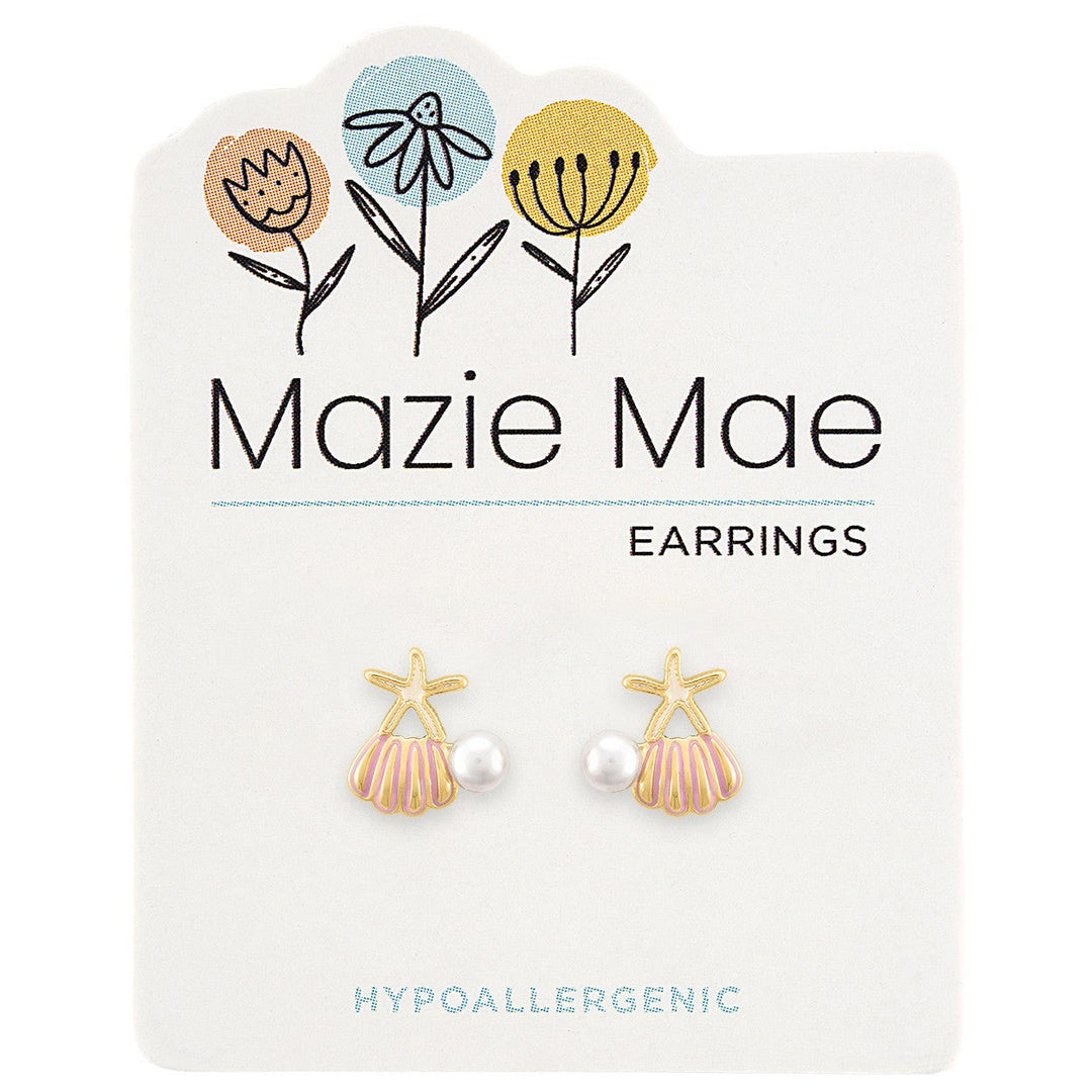 Mazie Mae Gold Sea Cluster Stud Earrings