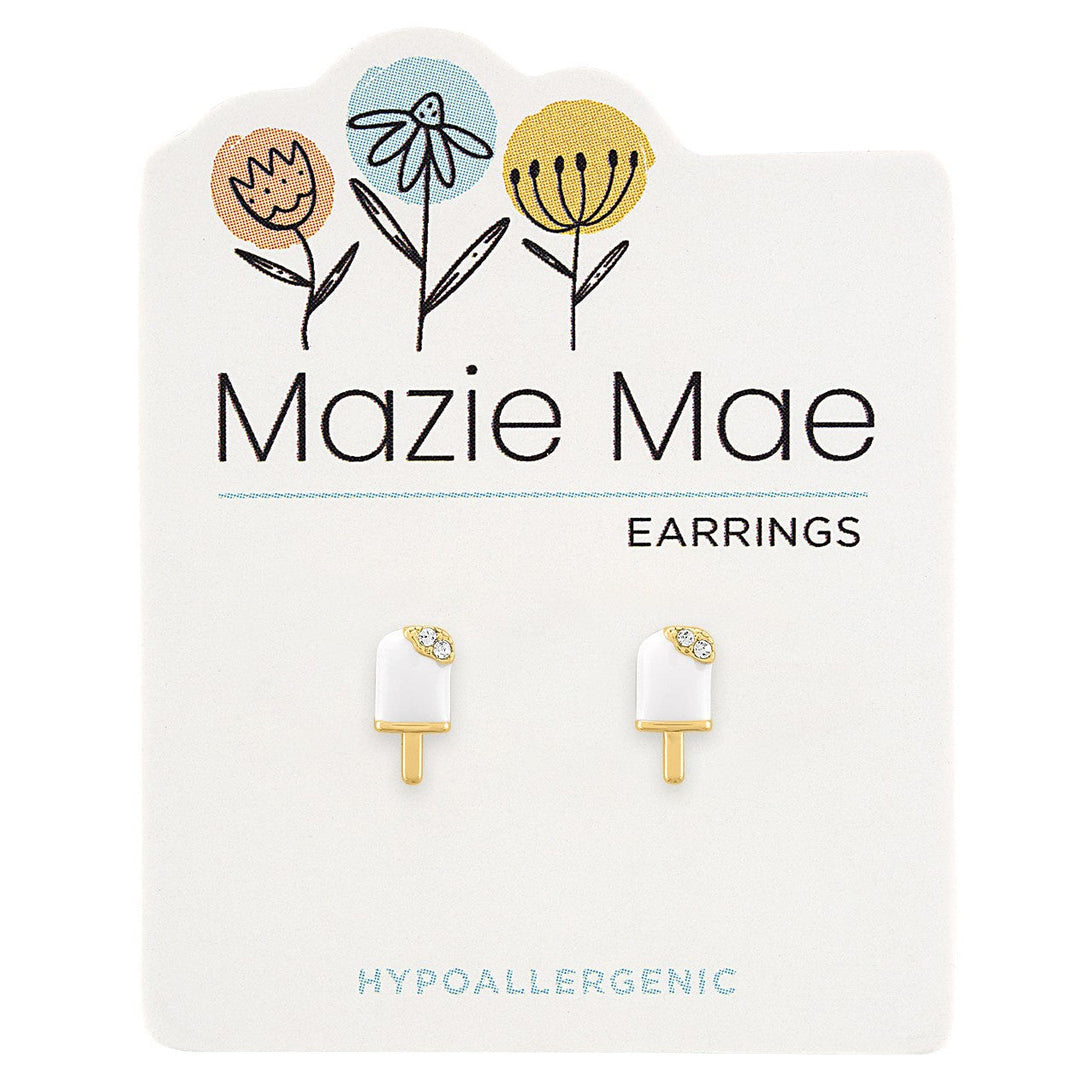 Mazie Mae Gold Popsicle Stud Earrings