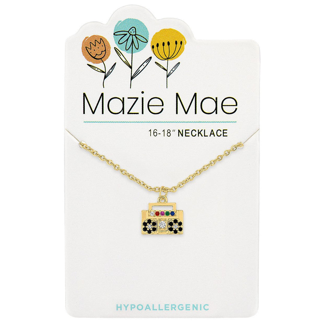 Mazie Mae Gold Beat Box Necklace