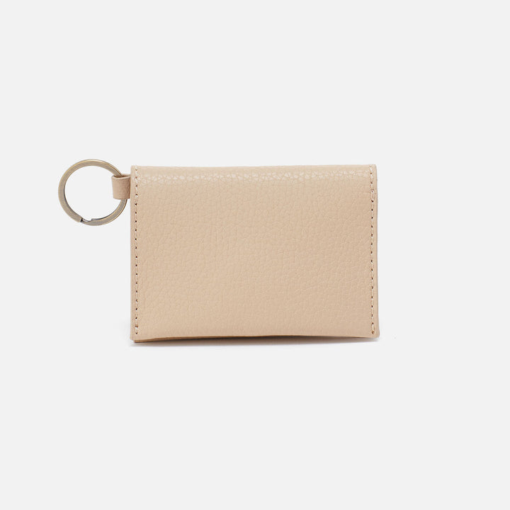 Hobo Vida Card Case - Almond Micro Pebbled Leather