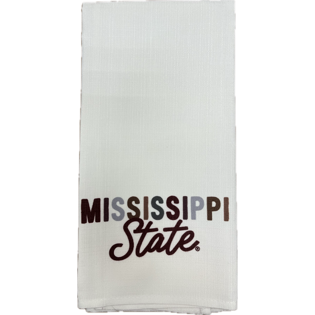 Little Birdie Tea Towel - Mississippi State Collegiate Tones