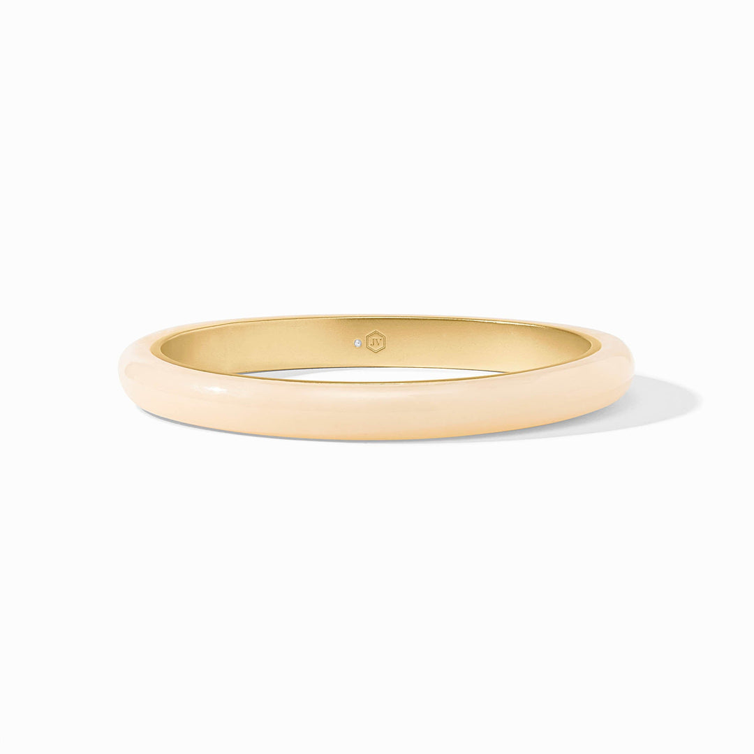 Julie Vos Madison Statement Bangle - Gold/Ivory/Small