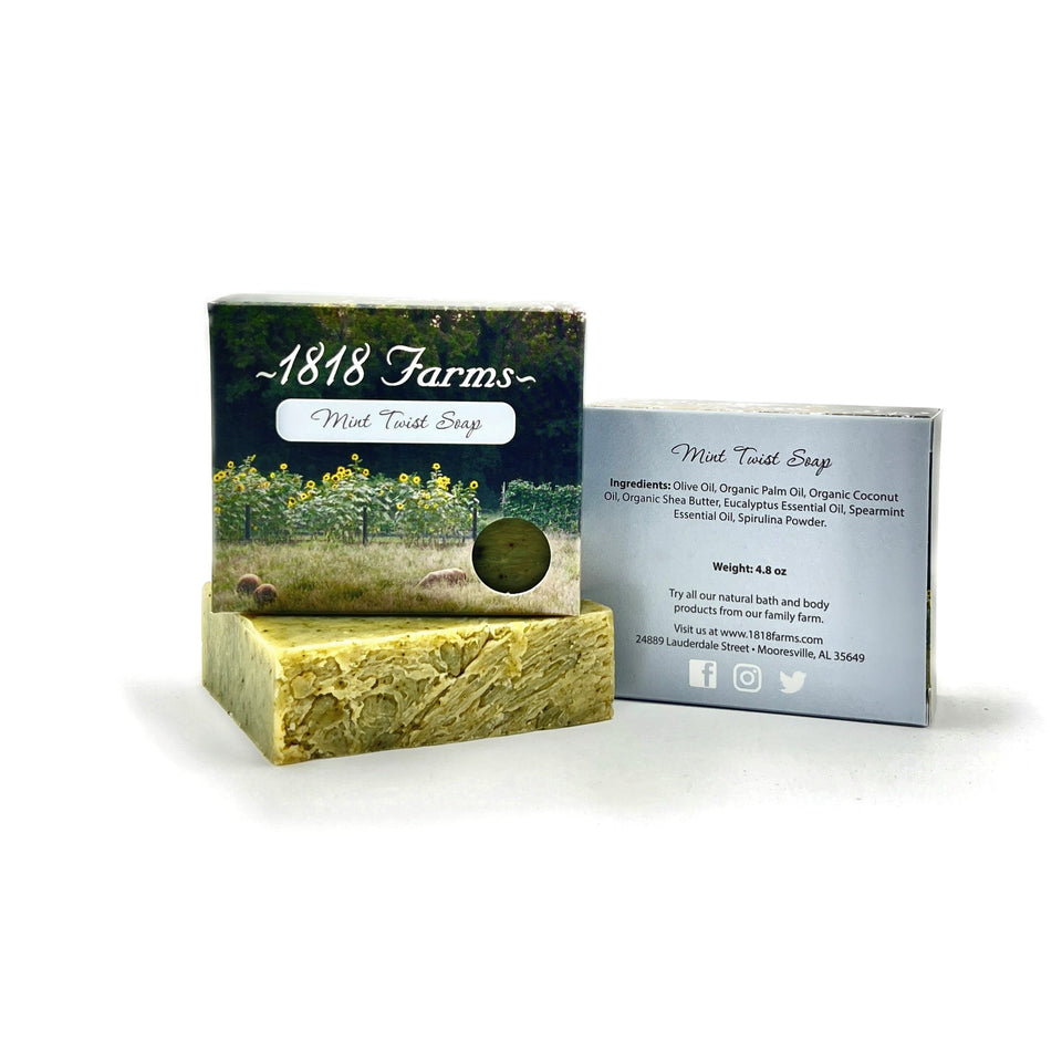 1818 Farms Handcrafted Soap - Mint Twist