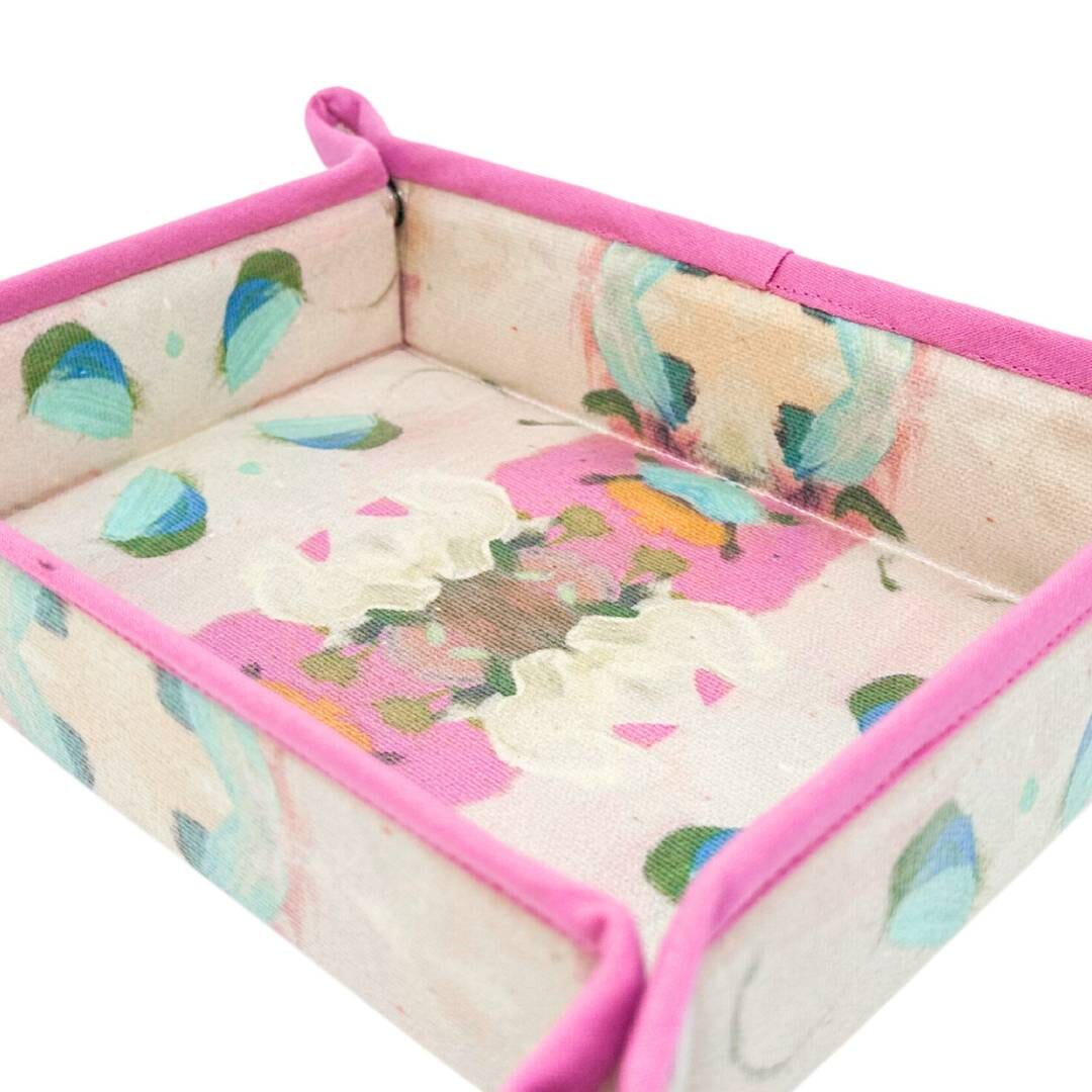 Laura Monet's Garden Pink Snap Tray