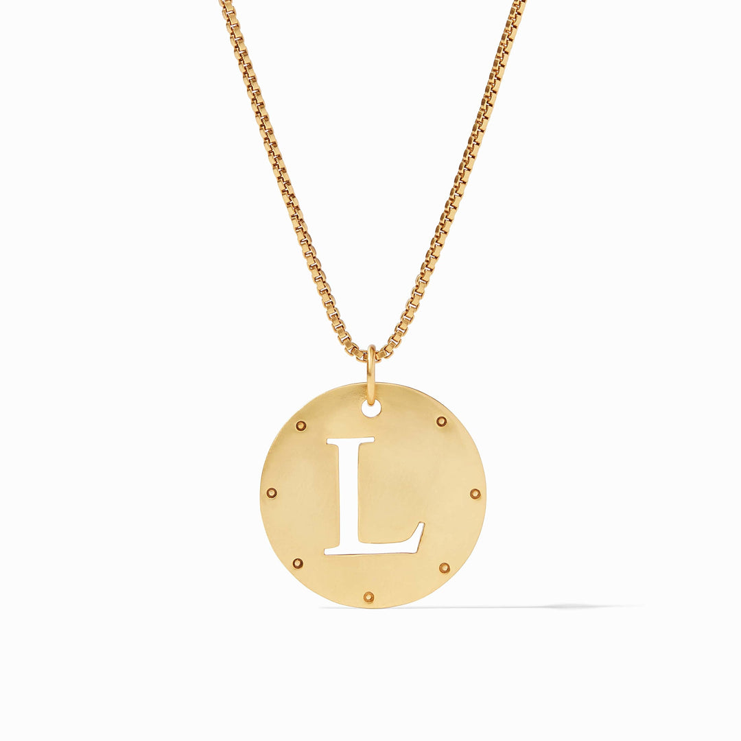 Julie Vos Monogram Pendant - Letter L