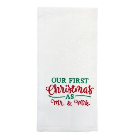 Hanging By A Thread Towel - Our First Christmas as Mr & Mrs