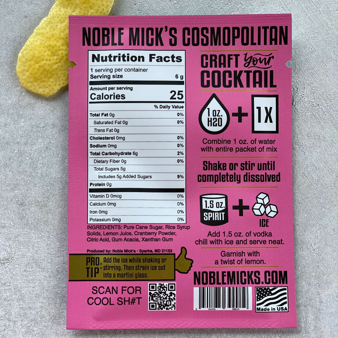 Noble Mick's Cosmopolitan