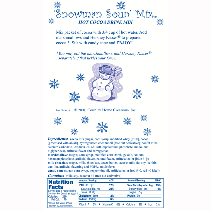 Country Home Creations Snowman Soup Mix