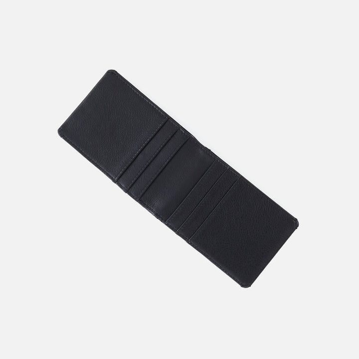 Hobo Bifold Wallet - Black Silk Napa Leather