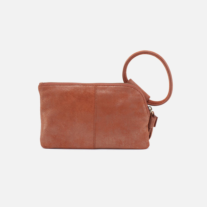 Hobo Sable Wristlet - Patina Metallic Leather