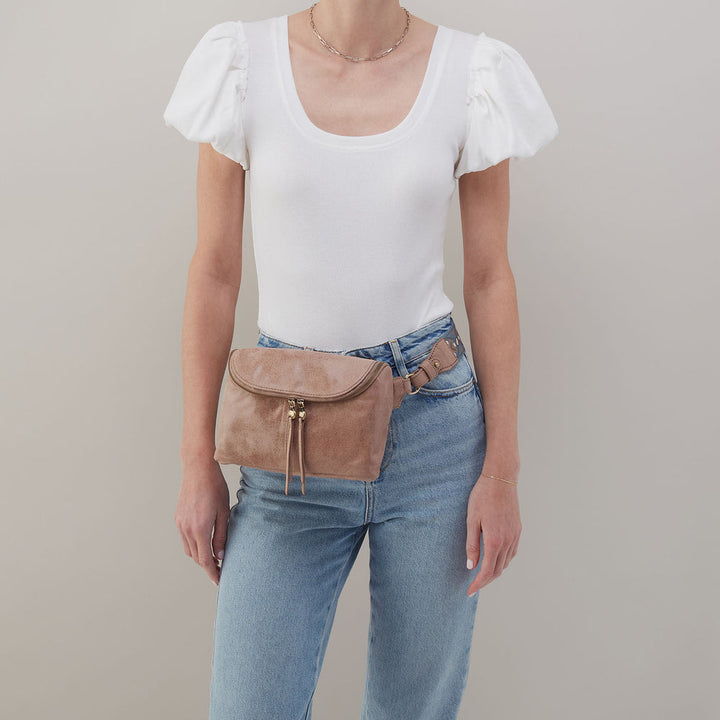 Hobo Fern Large Belt Bag - Hazel Buffed Leather