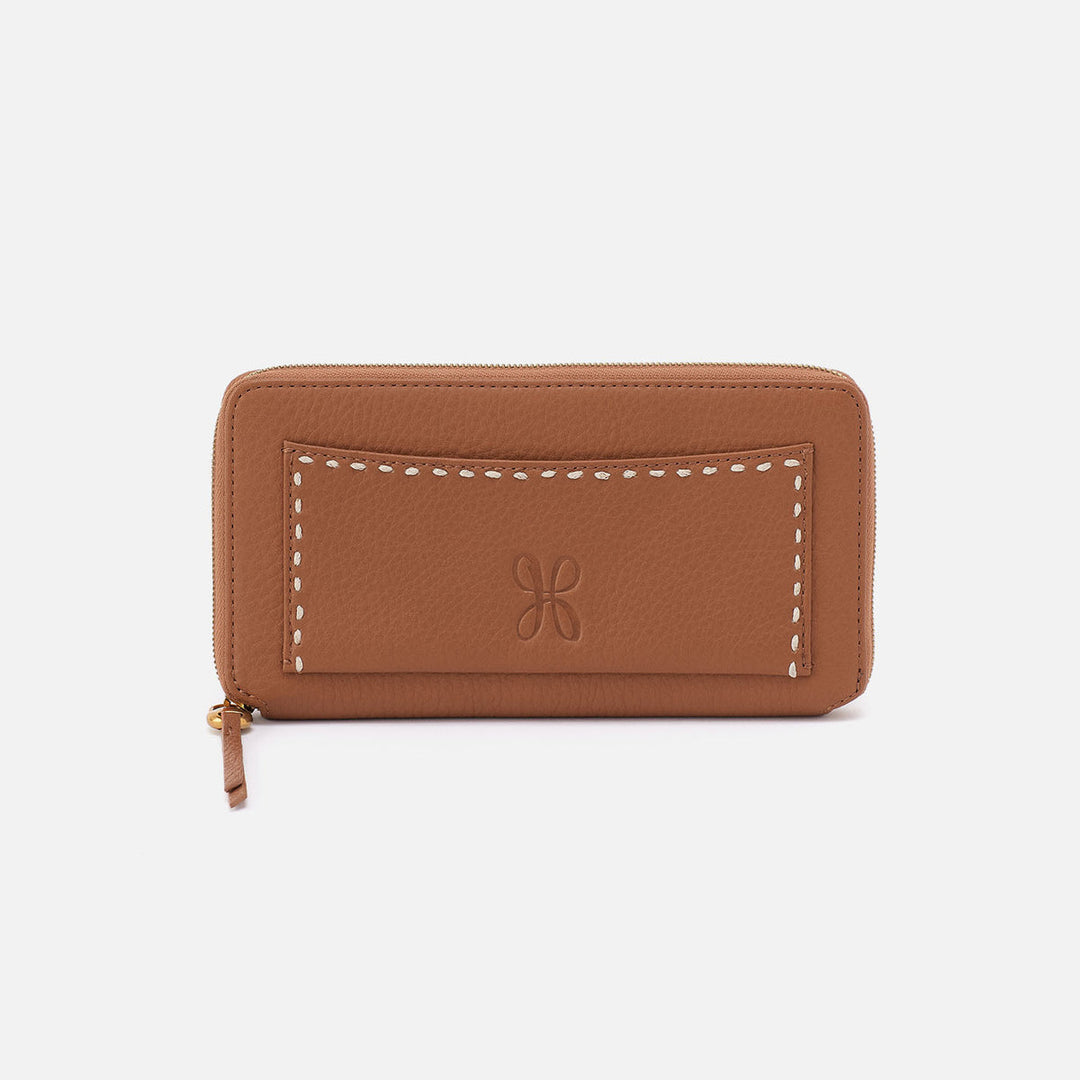 Hobo Hart Large Wallet -Warm Honey Pebbled Leather