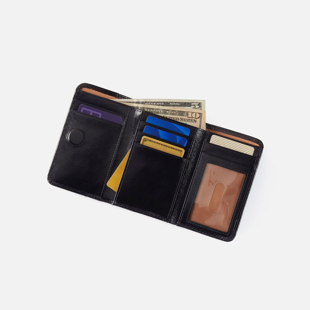 Hobo Jill Trifold Wallet - Whiskey Buffed Leather
